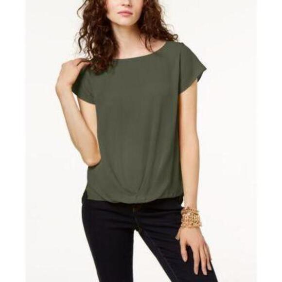 INC Draped-Hem Top S - Picture 1 of 6